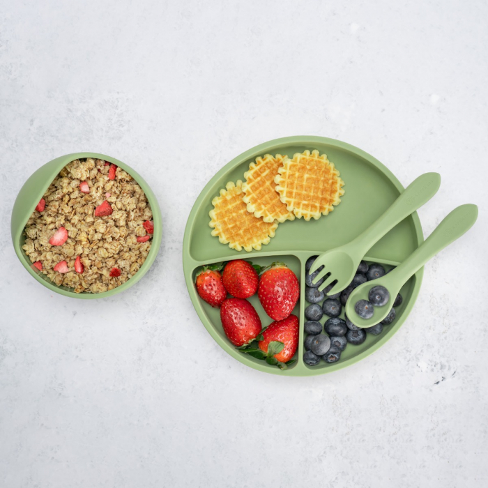 Set Diversificare, AppeKids, 100% Silicon, Basic - Raw Green [6]