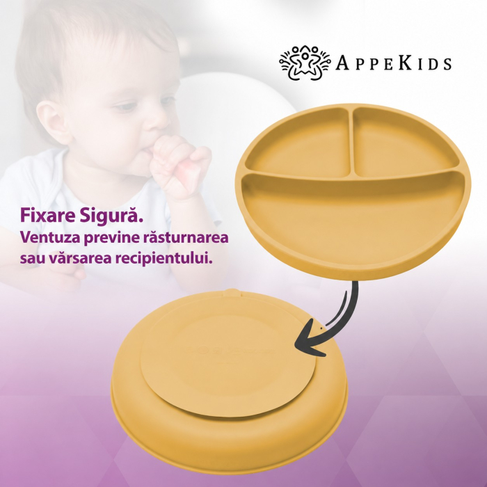 Set pentru diversificare AppeKids Basic, 4 piese, silicon alimentar, 6 luni+ [3]