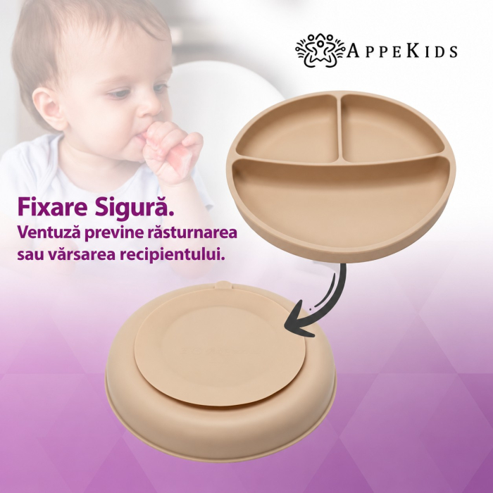 Set pentru diversificare AppeKids Basic, 4 piese, silicon alimentar, 6 luni+ [3]