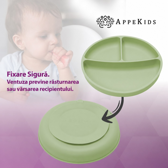 Set pentru diversificare AppeKids Basic, 4 piese, silicon alimentar, 6 luni+ [3]