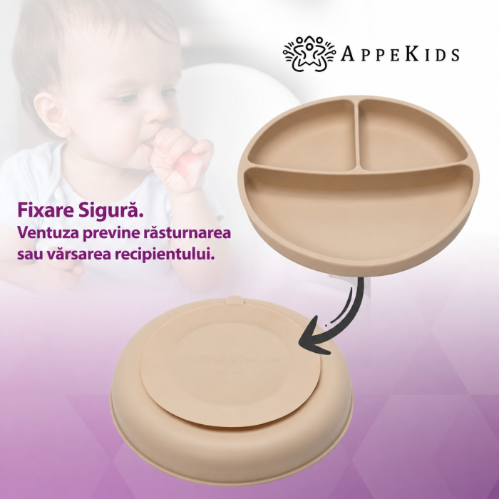Set pentru diversificare AppeKids Classic, 5 piese, silicon alimentar, 6 luni+ [6]