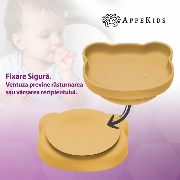 Set pentru diversificare AppeKids Panda, 5 piese, silicon alimentar, 6 luni+ [6]