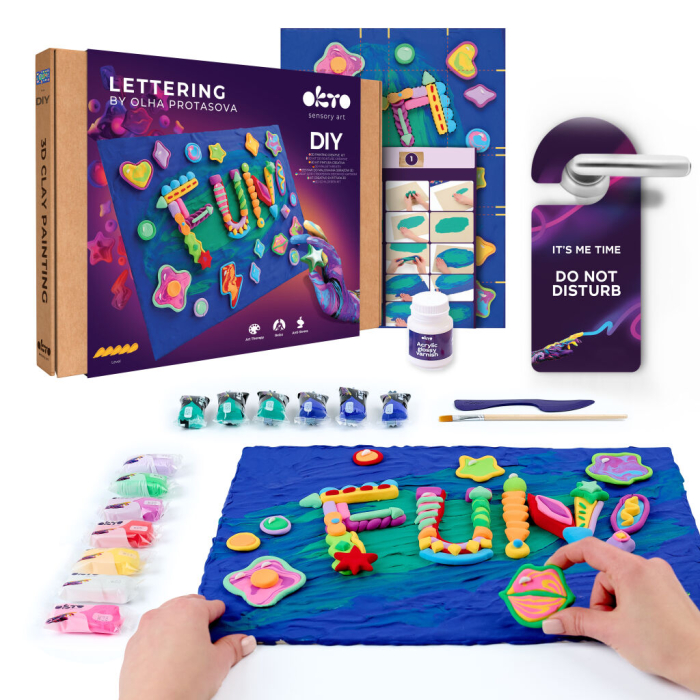 Set pictura 3D cu argila usoara, 30*40cm - Fun [2]