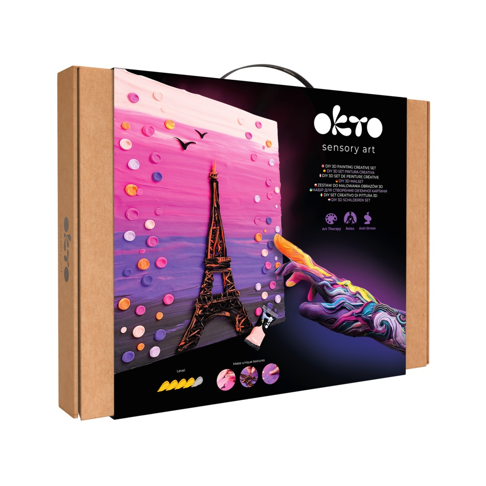 Set pictura 3D cu argila usoara, 30*40cm - Paris [1]