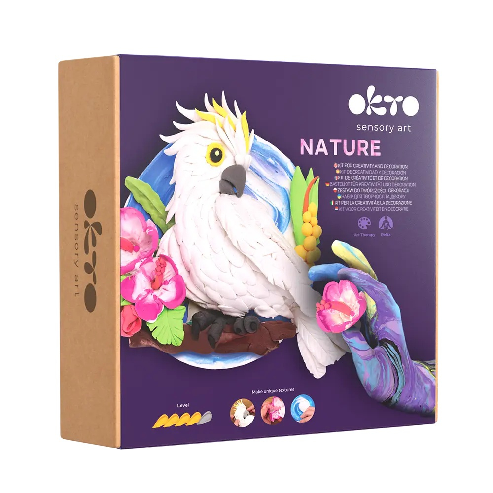 Set pictura 3D cu argila usoara, Nature - Cockatoo [1]