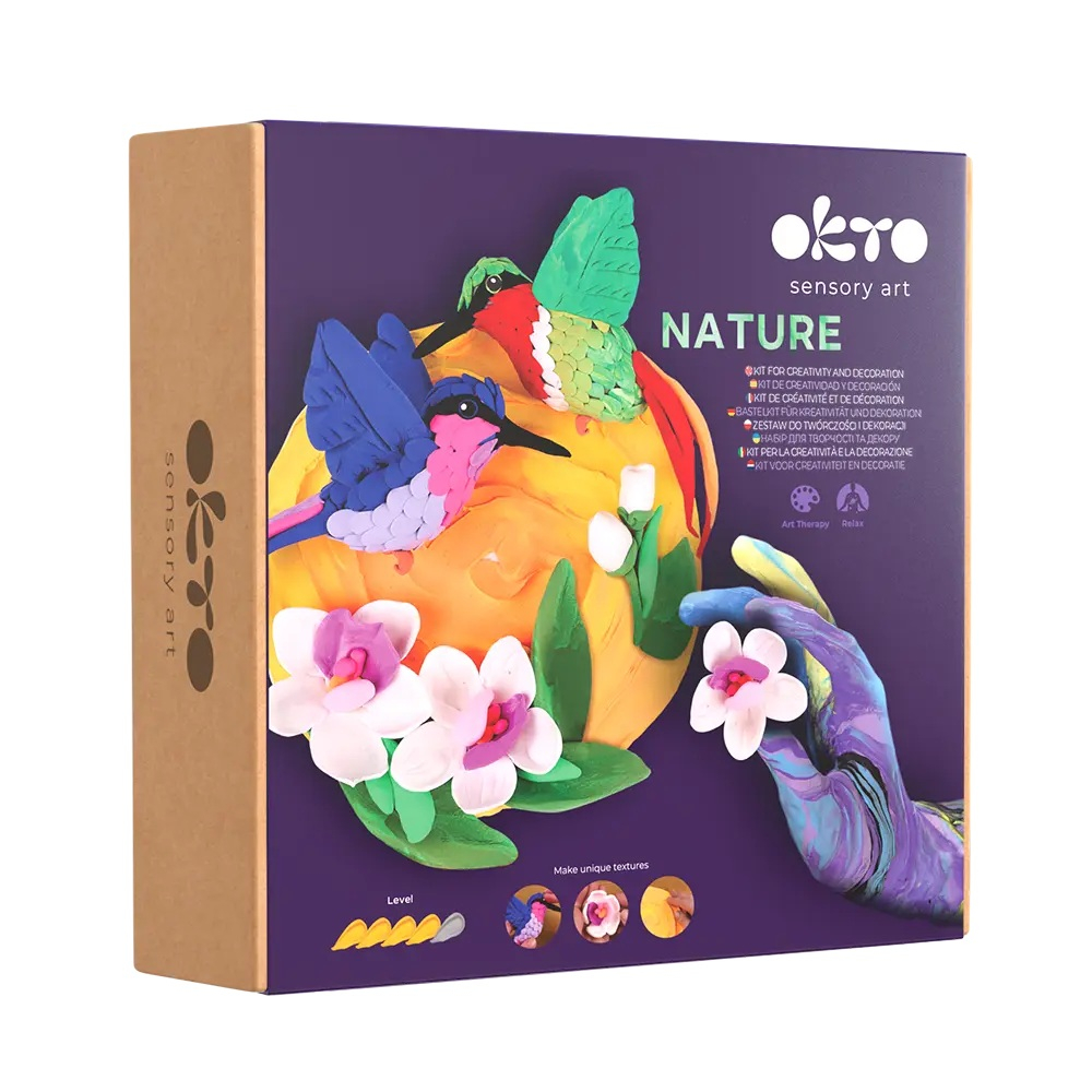 Set pictura 3D cu argila usoara, Nature - Hummingbirds [1]