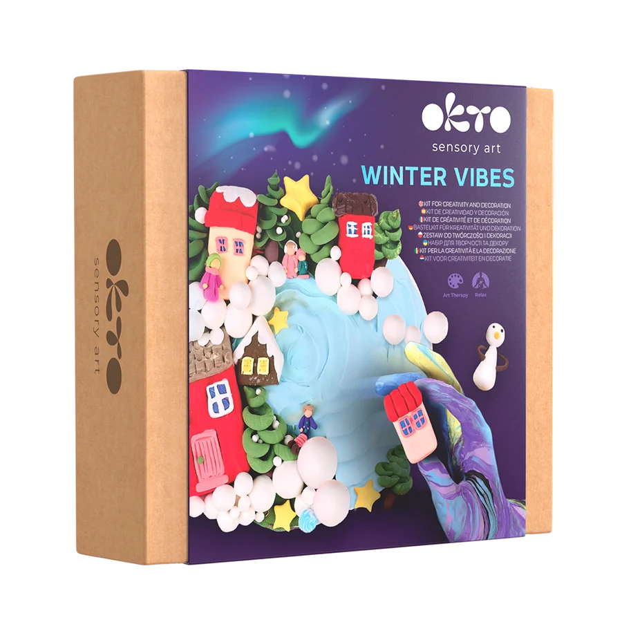 Set pictura 3D cu argila usoara - Winter Vibes [1]