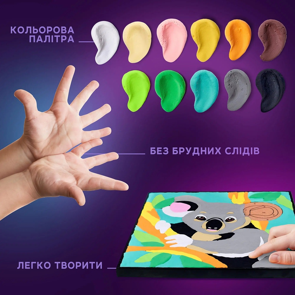Set pictura cu argila usoara, 29*29 cm - Koala [5]