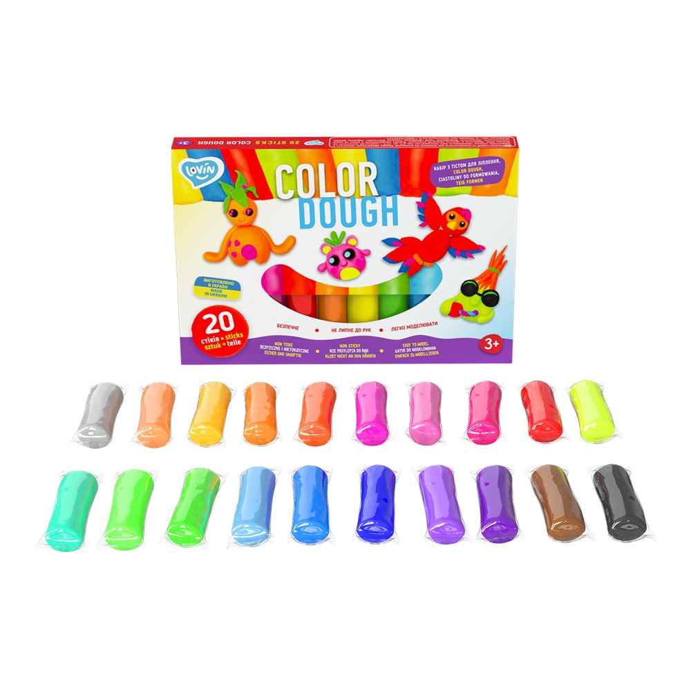 Set plastilina Lovin 20 pcs*15gr - Color Dough [2]