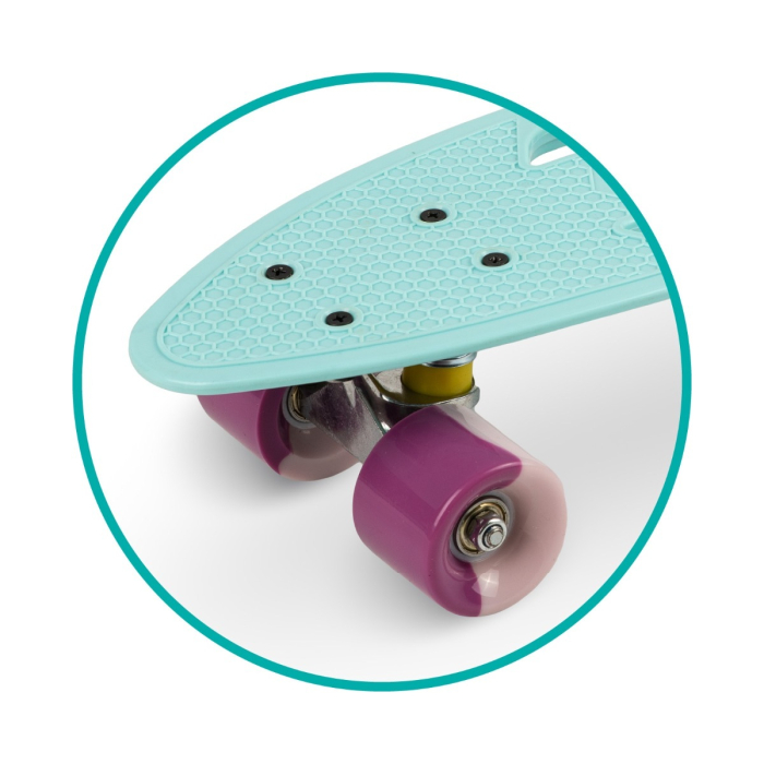 Skateboard copii, Qkids, Galaxy - Light Blue [4]
