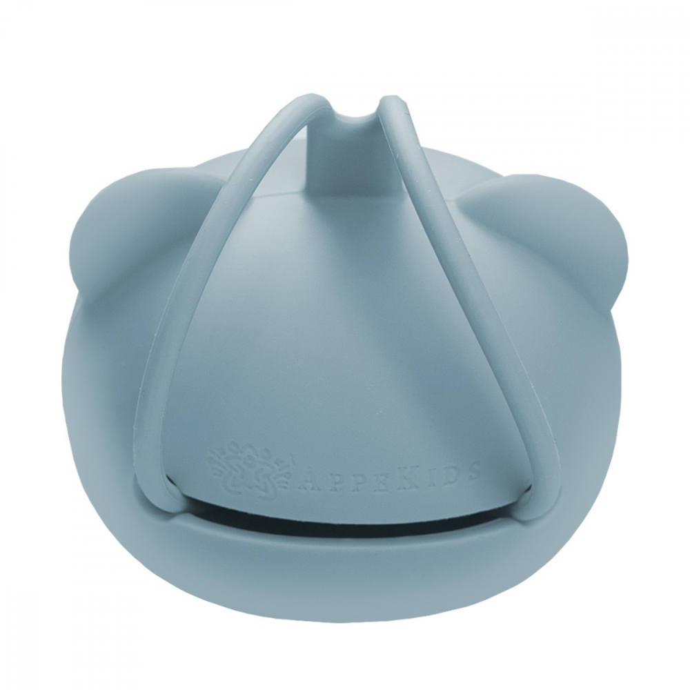 Suport pentru suzeta din silicon, AppeKids, The Little Bear - Aqua Blue [3]
