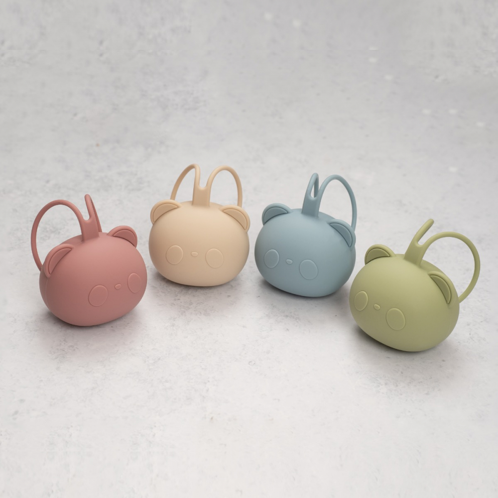 Suport pentru suzeta din silicon, AppeKids, The Little Bear - Old Rose [5]
