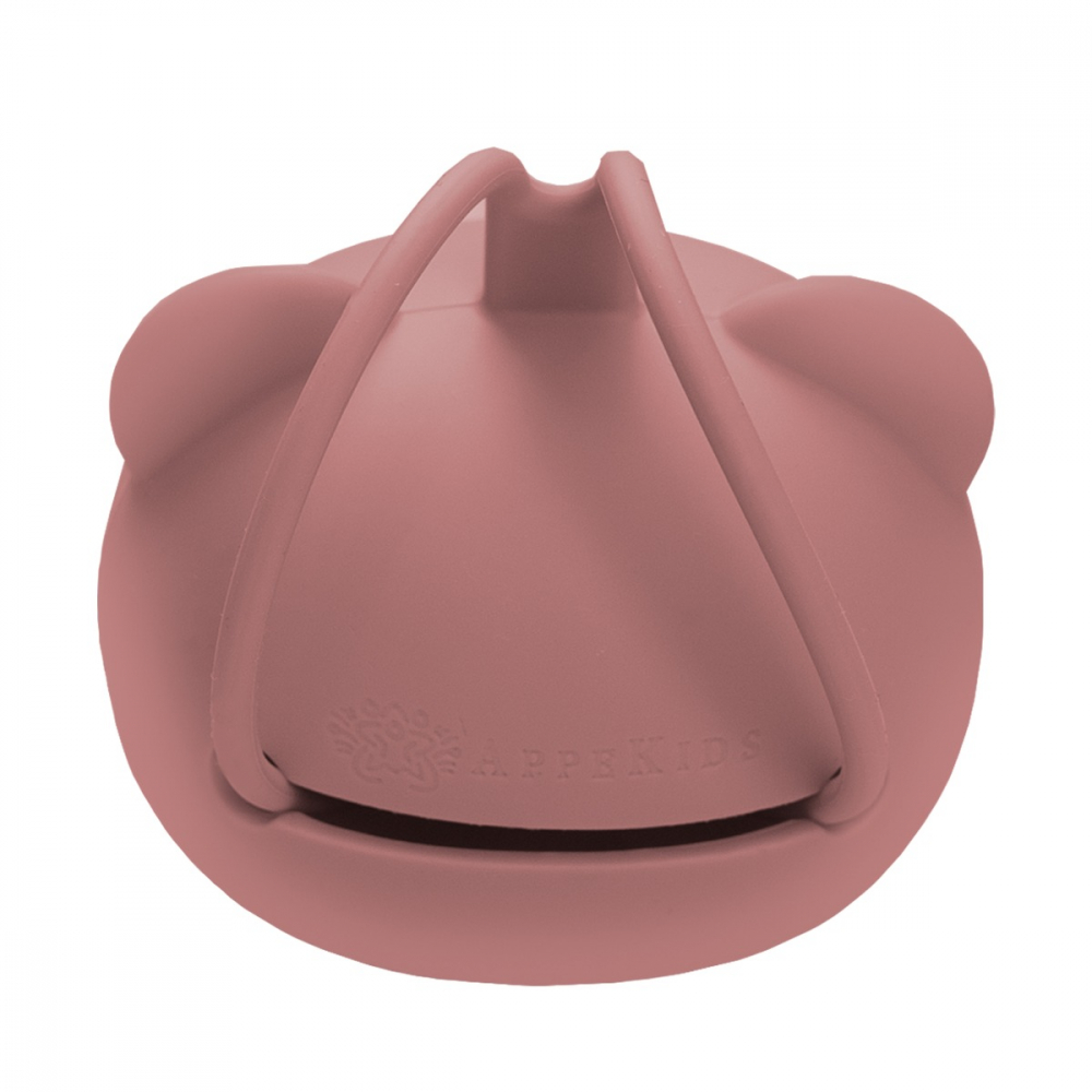 Suport pentru suzeta din silicon, AppeKids, The Little Bear - Old Rose [3]