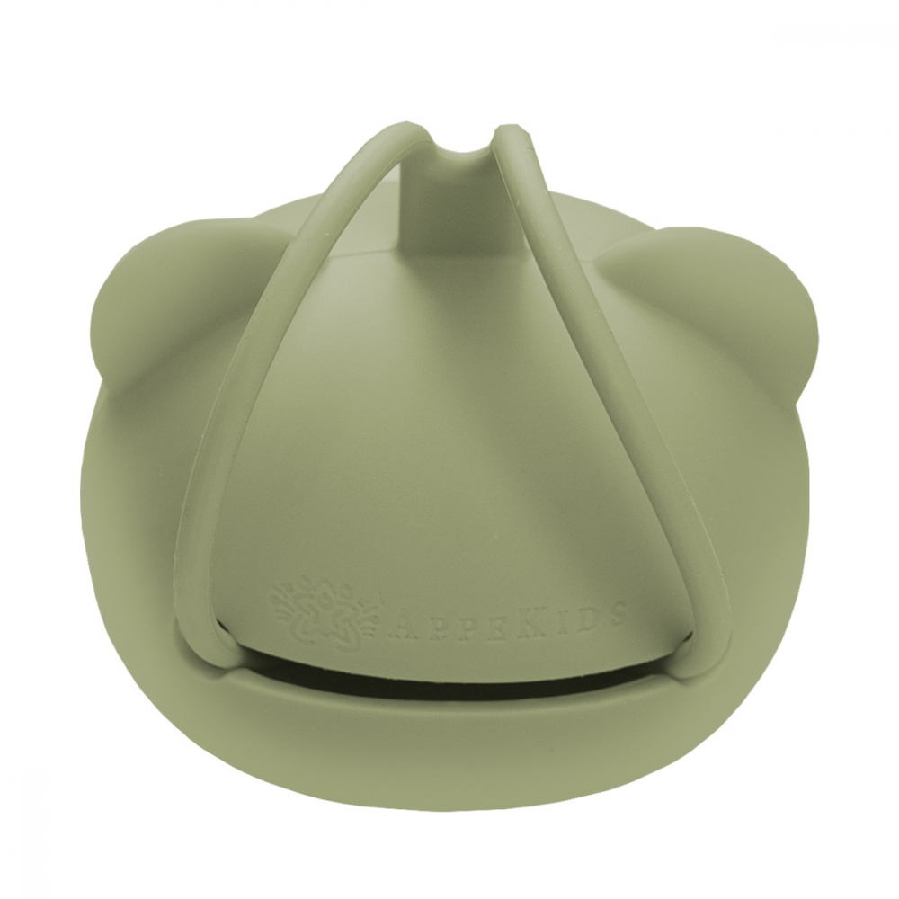Suport pentru suzeta din silicon, AppeKids, The Little Bear - Raw Green [3]