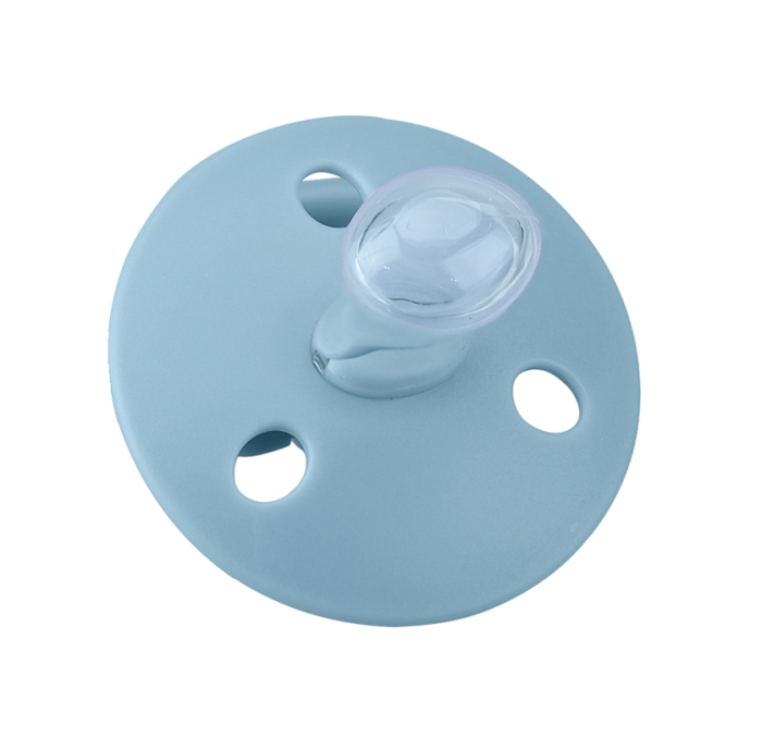 Suzeta din silicon cu cutie de depozitare, 0-6 Luni, Mombella Ciupercuta Fancy - Ice Blue [3]