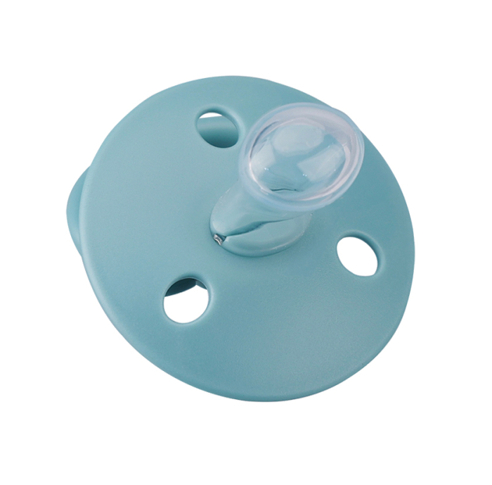 Suzeta din silicon cu cutie de depozitare, 0-6 Luni, Mombella Ciupercuta - Nile Blue [2]