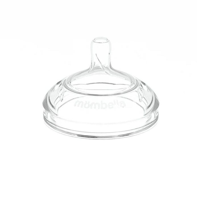 Tetină Anti-colici din silicon Mombella Breast Like, Flux Rapid (Mărimea L) - Old Rose [3]