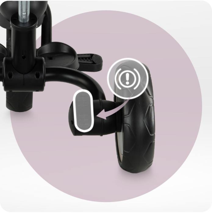 Tricicleta Multifunctionala 3 in 1 cu scaun reversibil, Momi ivi - Navy Blue [9]