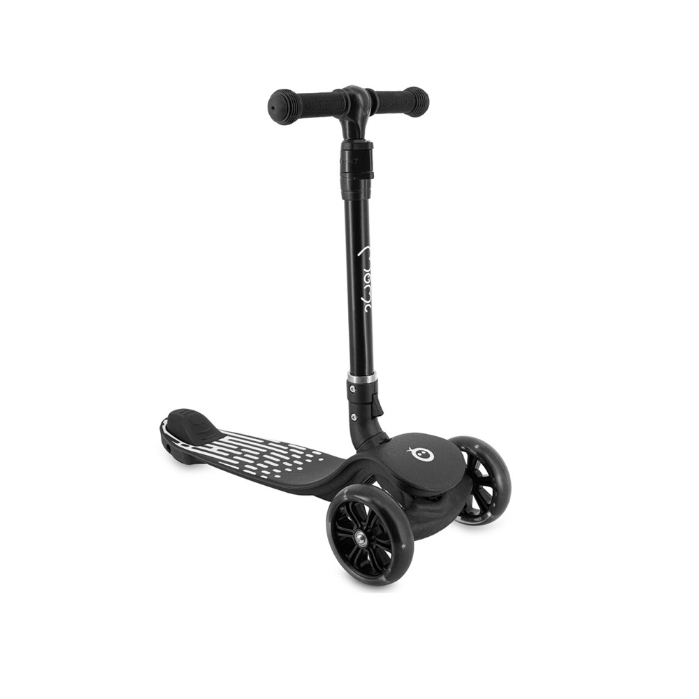 Trotineta pliabila cu roti LED pentru copii, 3 Ani+, MoMi San - Negru [1]
