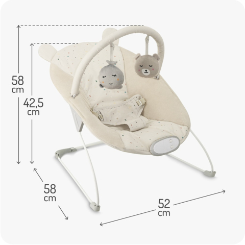 Balansoar bebelusi MoMi Glossy -Beige [4]