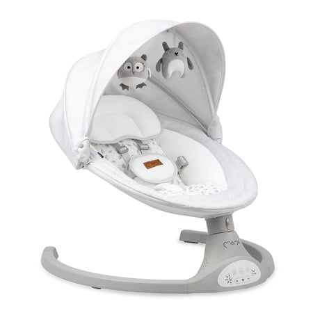 Balansoare Bebelusi - Balansoar electric MoMi Lami, Light Grey