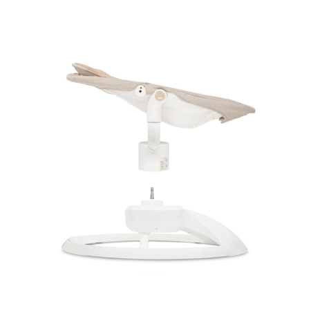 Balansoar electric pentru bebelusi cu sezut rotativ 360 grade , Momi Pearl - Beige [4]