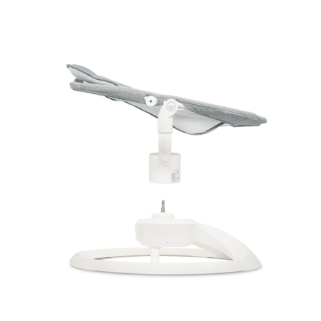 Balansoar electric pentru bebelusi cu sezut rotativ 360 grade , Momi Pearl - Grey [3]