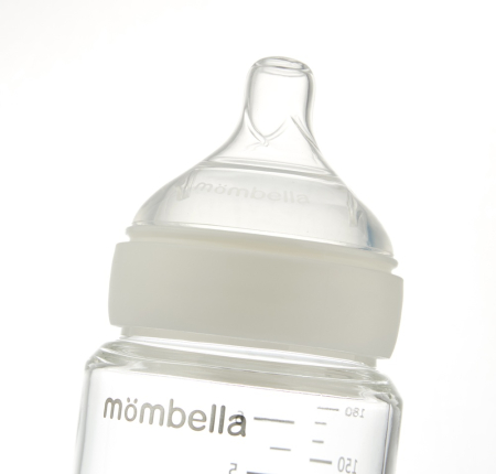 Biberon Anti-colici Mombella Classic PPSU, 180 ml, cu Tetină Silicon S - Flux Lent (0-3 Luni) - Old Rose [3]