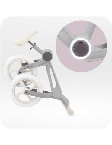 Bicicleta fara pedale, pliabila, Momi Noru - Grey [5]