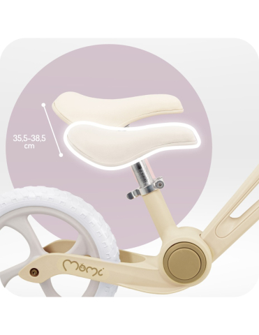 Bicicleta fara pedale, pliabila, Momi Noru - Yellow [5]