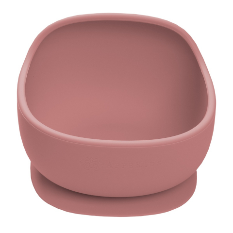 Castronase - Bol din silicon cu ventuza, AppeKids, Classic - Old Rose