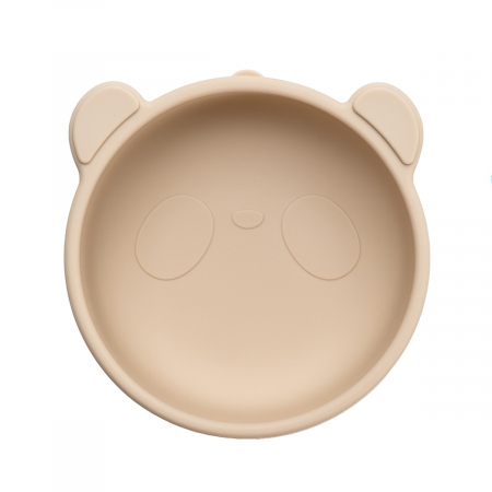 Bol din silicon cu ventuza, AppeKids, The Little Bear - Bubble Beige [5]