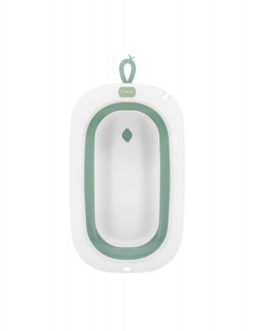 Cadita pliabila cu dop de scurgere, 0 Luni+, Momi Nata – Green [2]