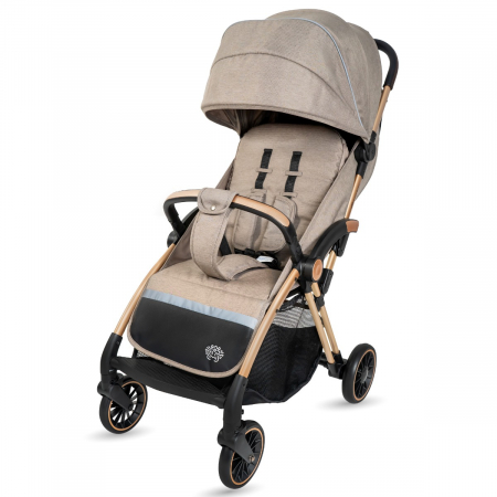 Carucioare copii - Carucior Sport AppeKids – Upp – Ultracompact, Pliere automata, De la nastere la 22kg - Bubble Beige