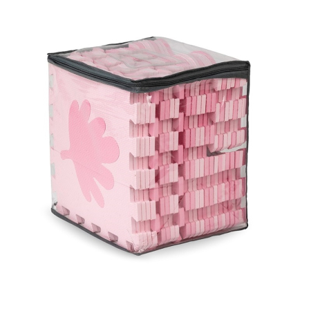 Covoras de joaca Puzzle 150x150 cm, Momi Zawi - Pink [5]