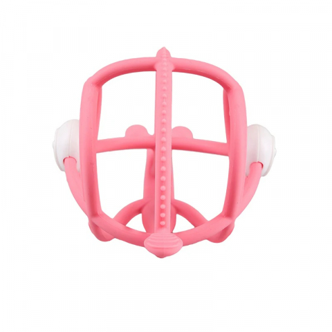 Inel Gingival din silicon Mombella 3 luni+, Melc - Pink [1]