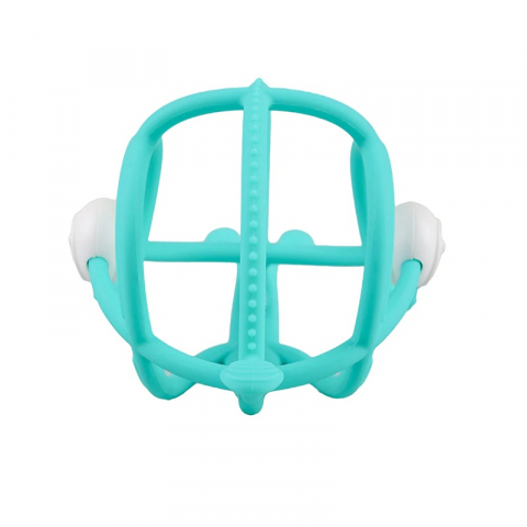 Inel Gingival din silicon Mombella 3 luni+, Melc - Teal [1]