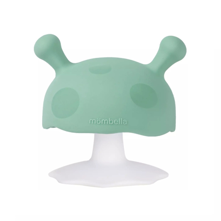 Jucarii Bebelusi - Inel Gingival Din Silicon, Mombella, Ciupercuta Eucalyptus