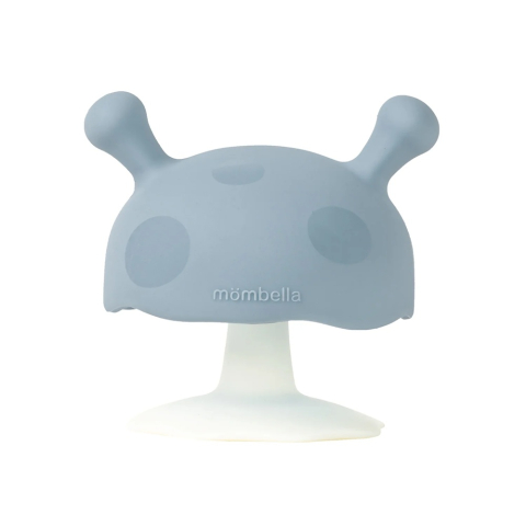 Jucarii pentru dentitie - Inel Gingival Din Silicon, Mombella, CIupercuta Iron Green