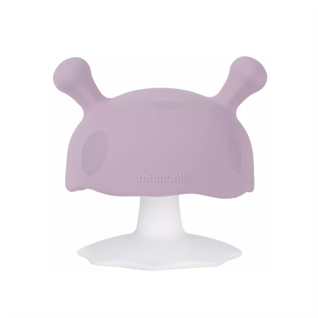 Jucarii Bebelusi - Inel Gingival Din Silicon, Mombella, Ciupercuta Lavender Fog