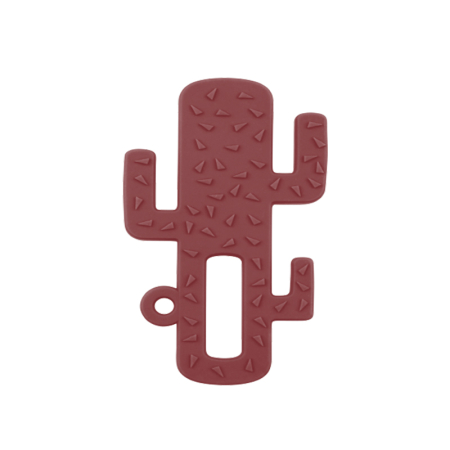 Jucarii pentru dentitie - Inel gingival Minikoioi, 100% Premium Silicone, Cactus – Velvet Rose
