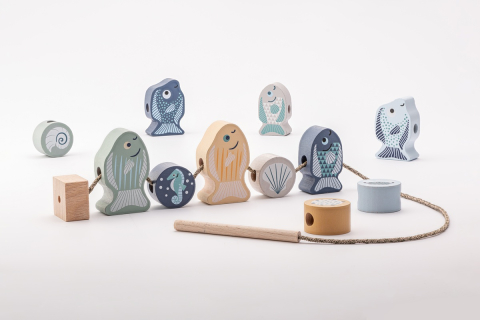 Joc de Indemanare din lemn, Cubika, Pestisori - Pastel [2]