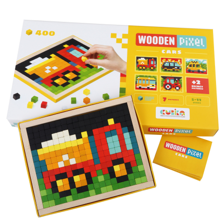 Joc Din Lemn Cubika - MOZAIC - PIXEL CARS [4]