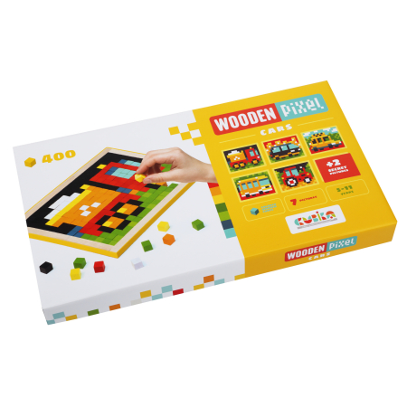 Jucarii - Joc Din Lemn Cubika - MOZAIC - PIXEL CARS