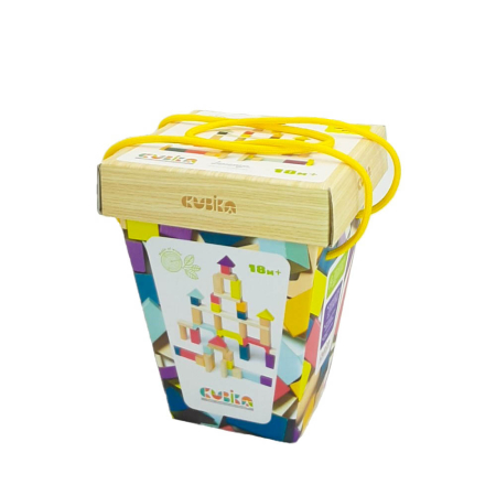 Jucarii - Joc din lemn, Set de constructii Cubika 2
