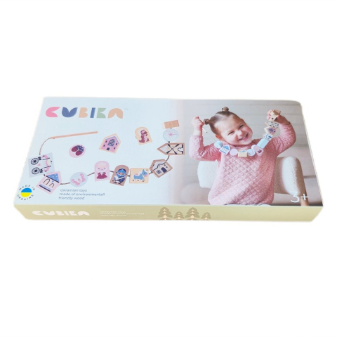 Jucarie Din Lemn, Cubika, “Joc de Indemanare Personaje de Poveste” - Pastel [2]