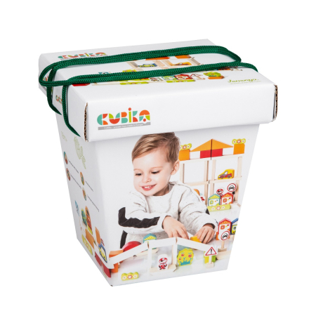 Jucarii - Jucarie Din Lemn, Cubika - Kit De Constructie Pentru Baietei