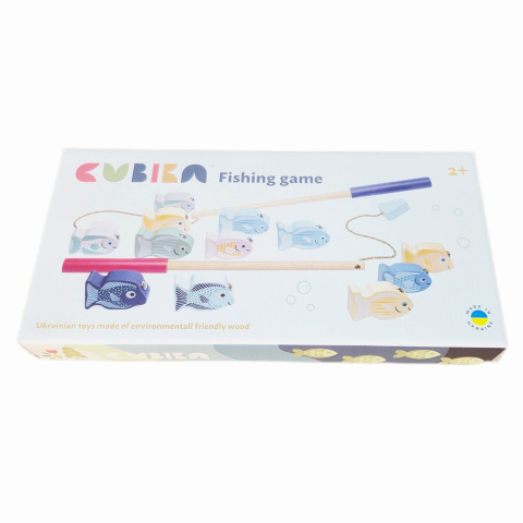 Jucarie Din Lemn, Cubika, “Micul Pescar” - Pastel [1]
