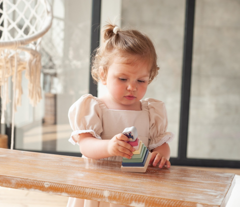 Jucarie din lemn, Cubika, Piramida 3 [4]