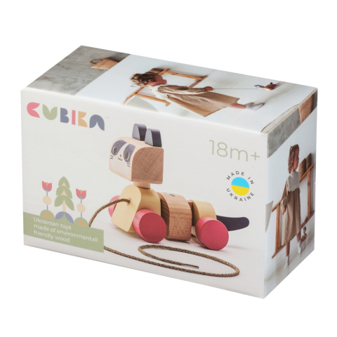 Masinute - Jucarie din lemn, Cubika, Prietena mea Pisicuta - Pastel